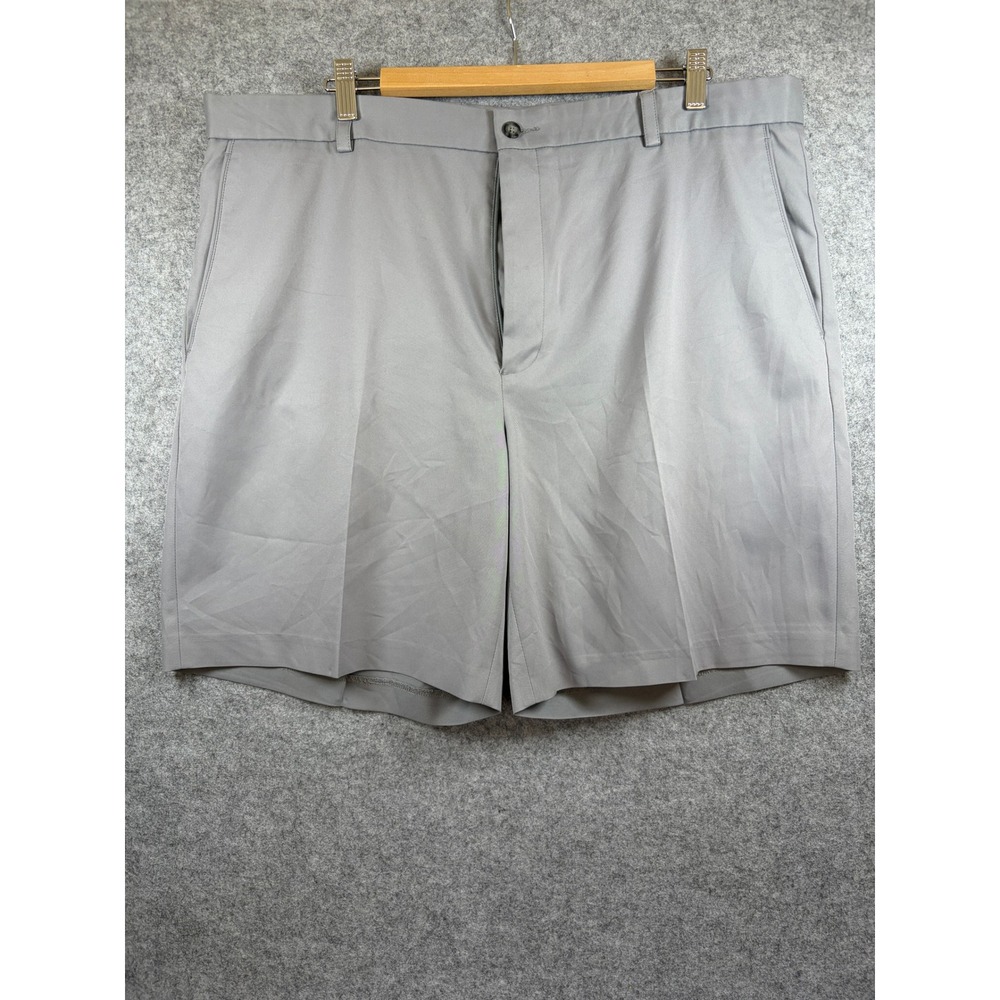 Oxford Golf Stretch Mens Gray Flat Front Performance Golf Shorts Size 40